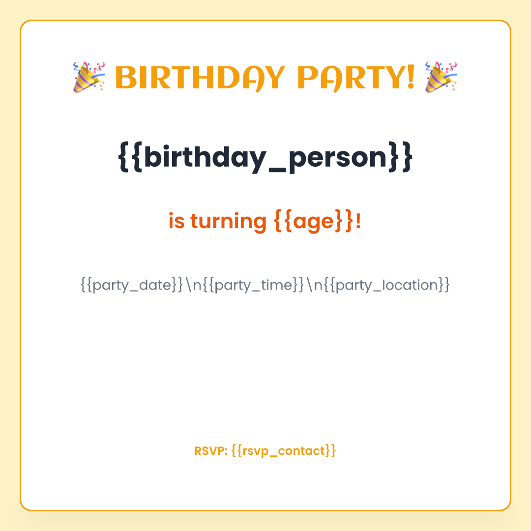Birthday Invitation