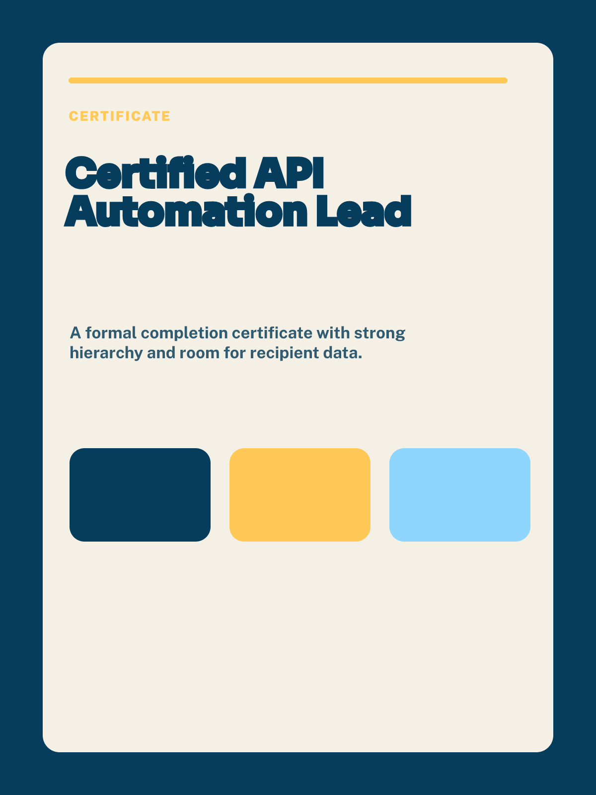 Masterclass Certificate