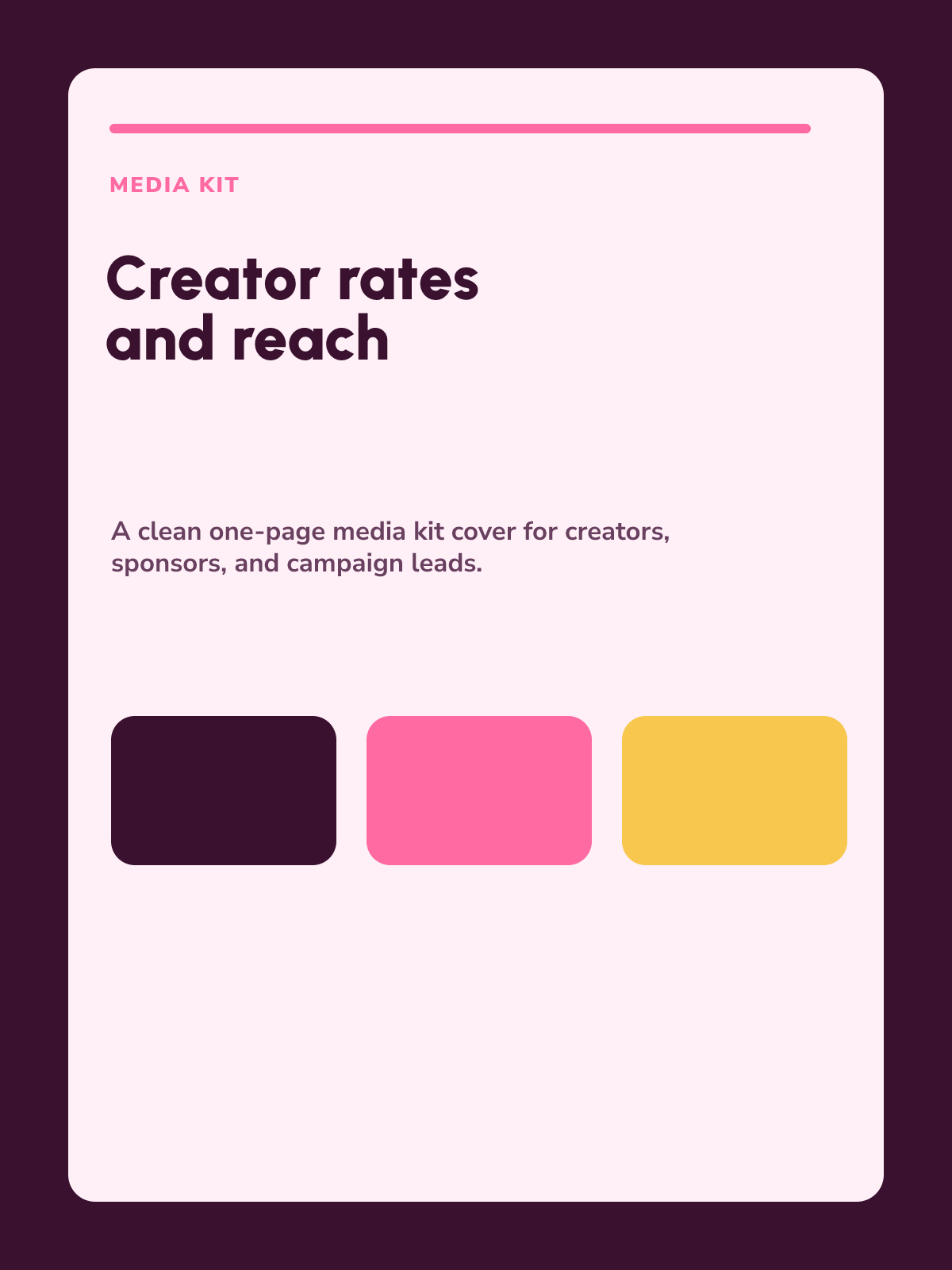 Creator Media Kit