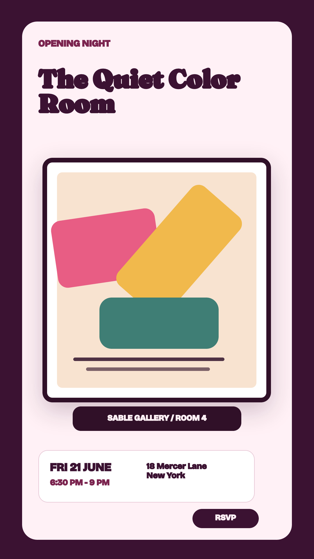 Gallery Opening Invitatio