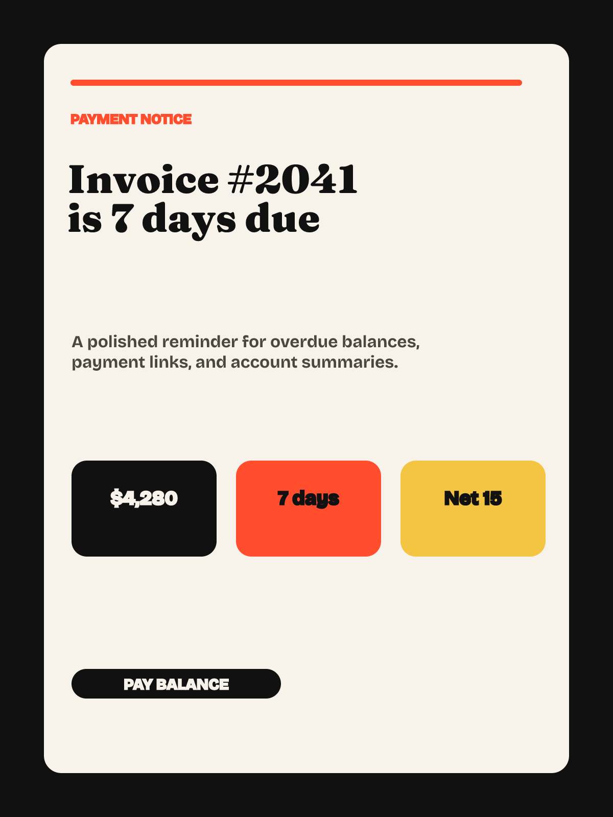 Overdue Invoice Notice
