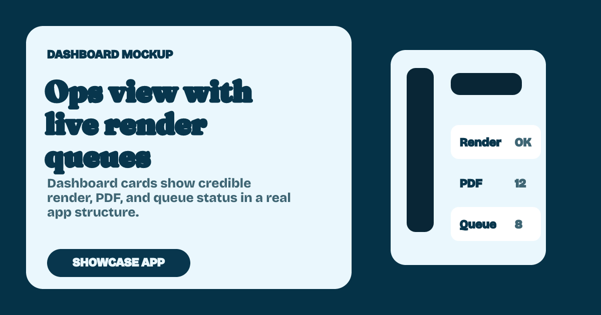 Mockup Dashboard Showcase