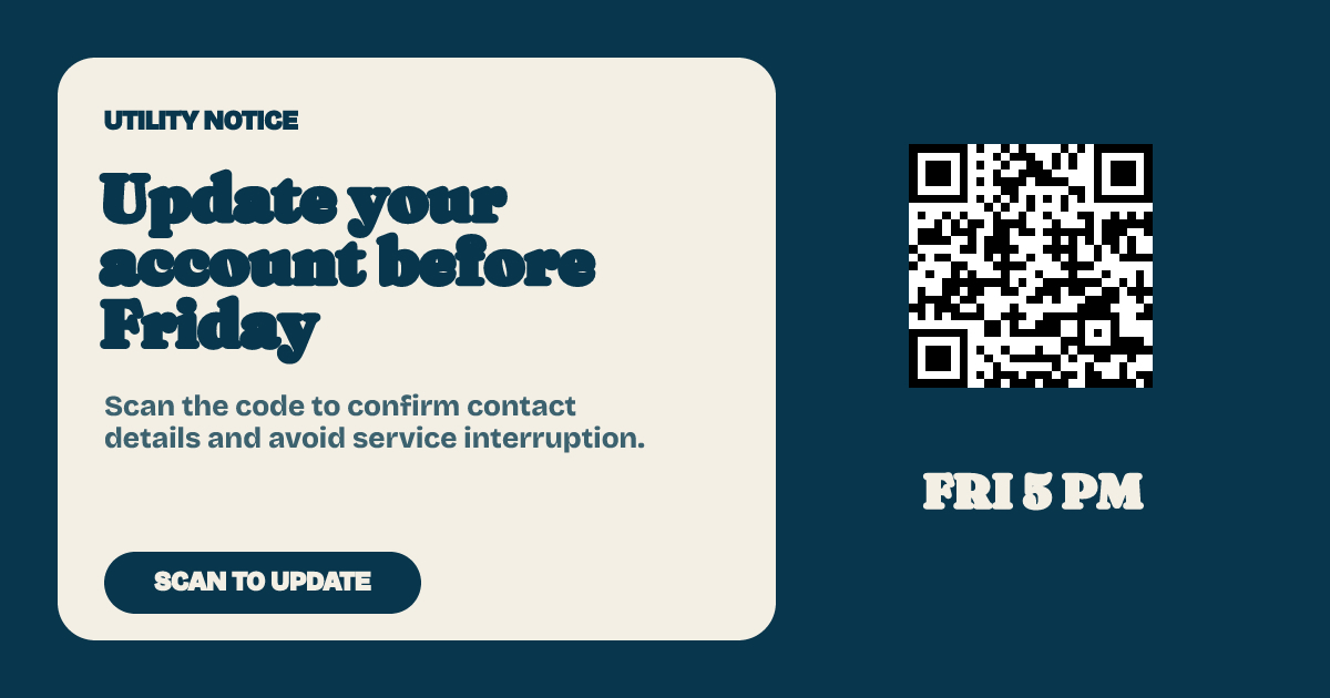 Utility QR Notic