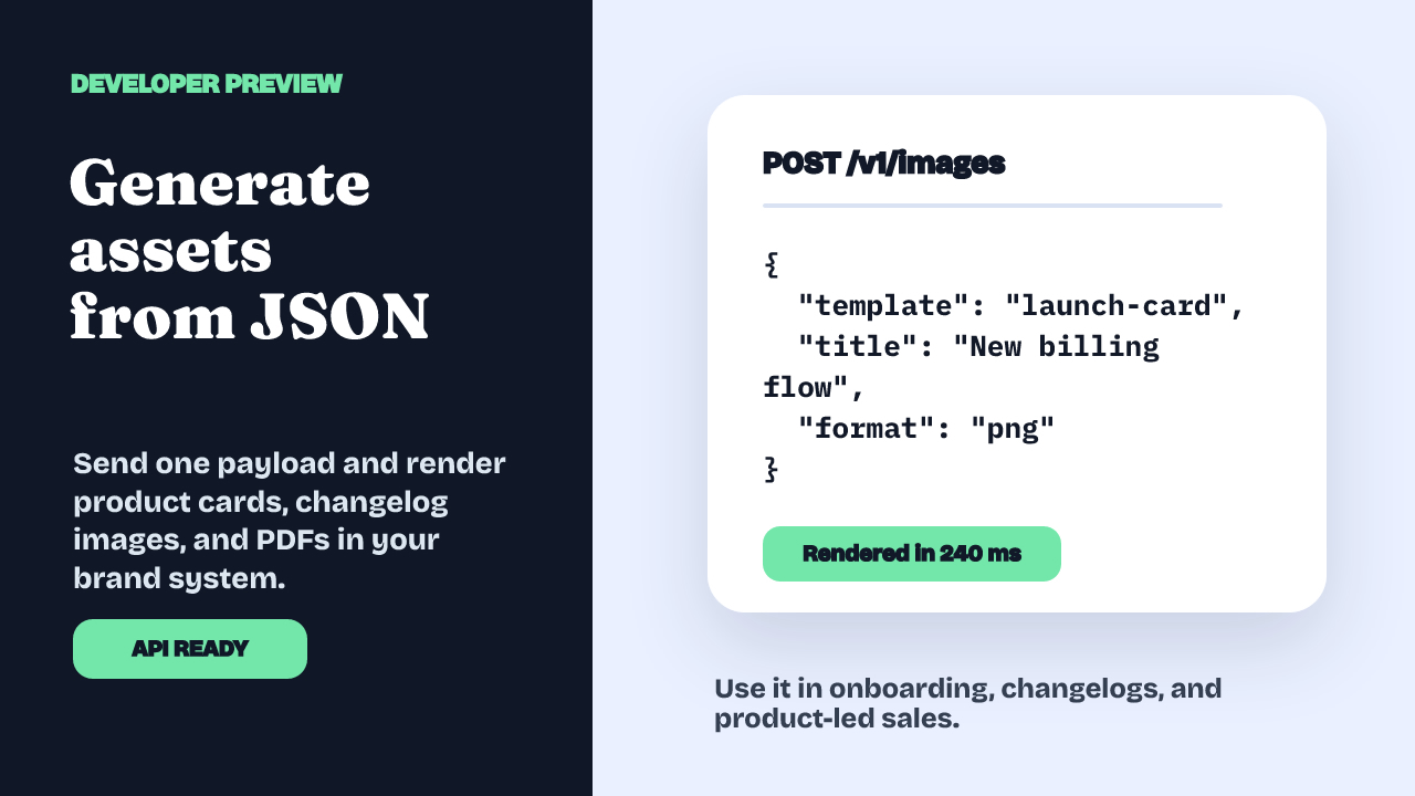API Product Demo Slide