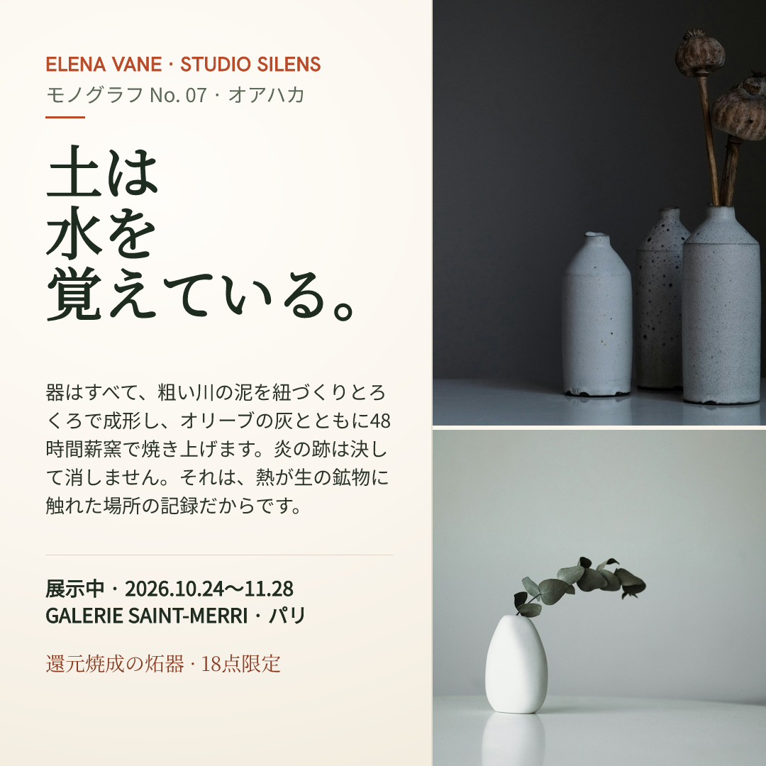 陶芸家のアーティストステートメント