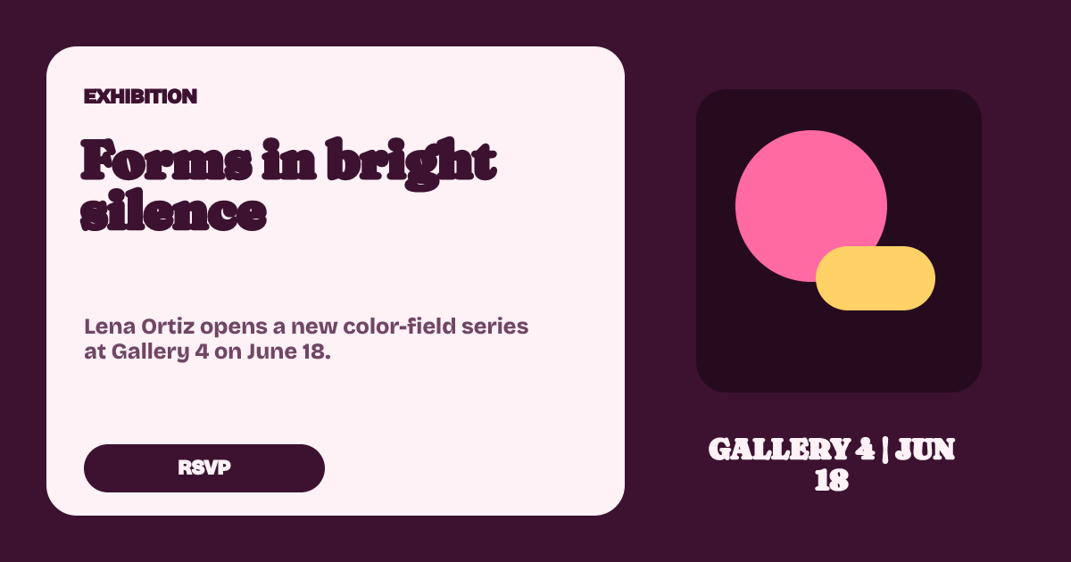 Art Exhibit Poster