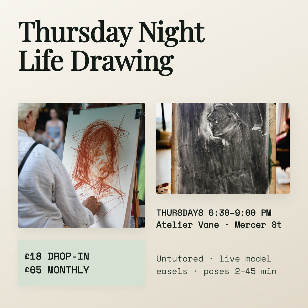 Atelier Vane Thursday Life Drawing Session