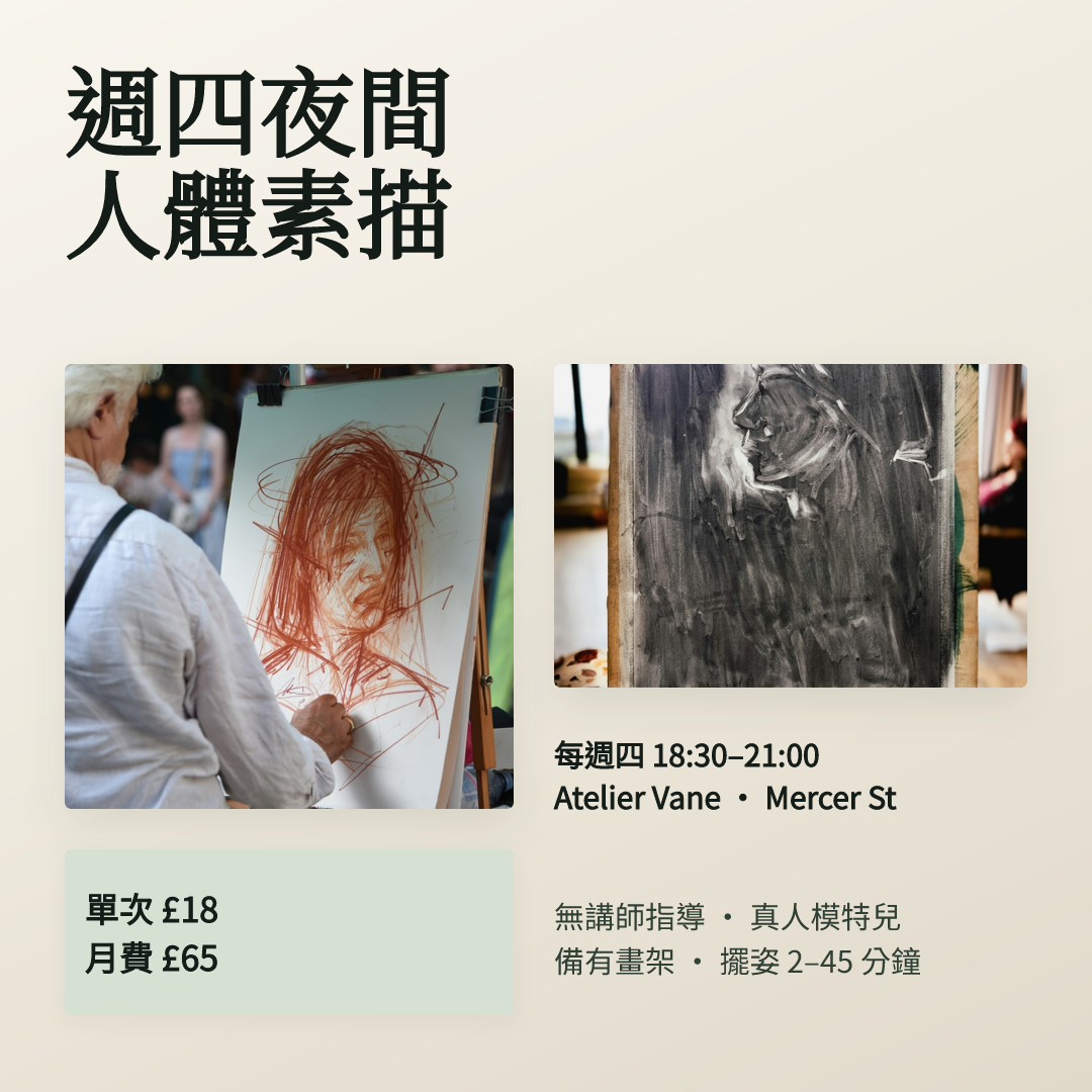 週四夜間人體素描課