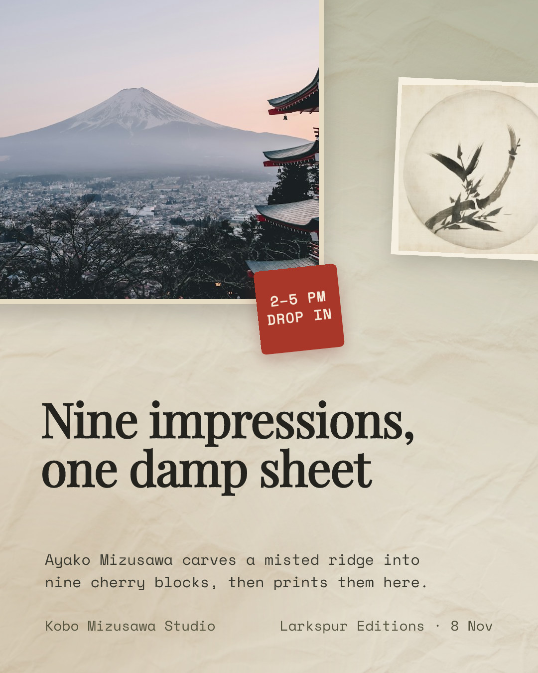 Moku Hanga Printing Demonstration