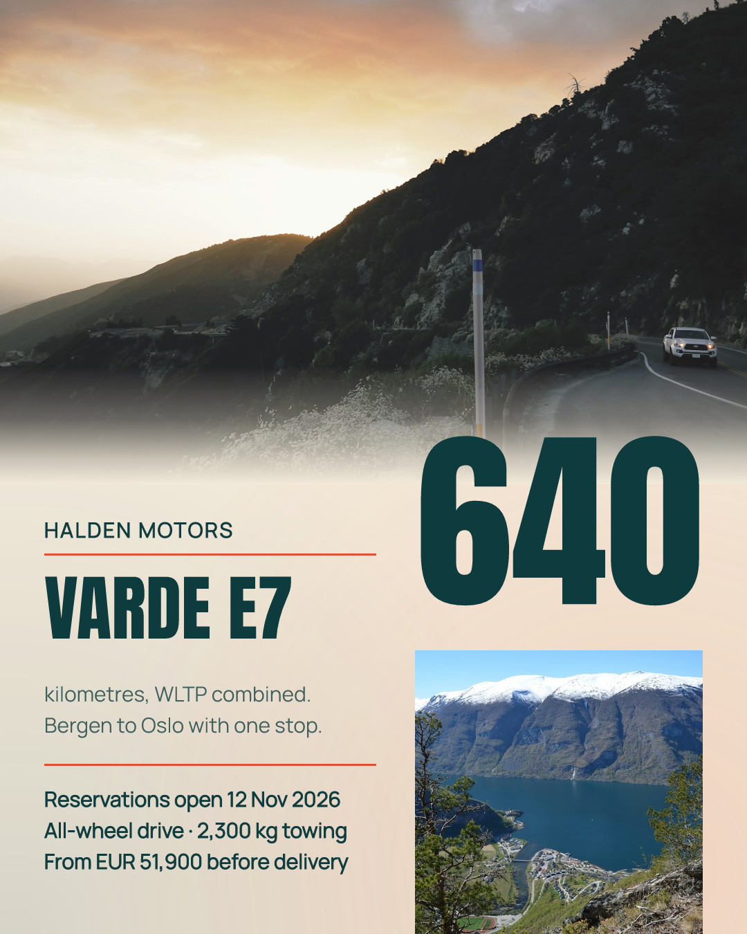 Halden Varde E7 Electric SUV Launch