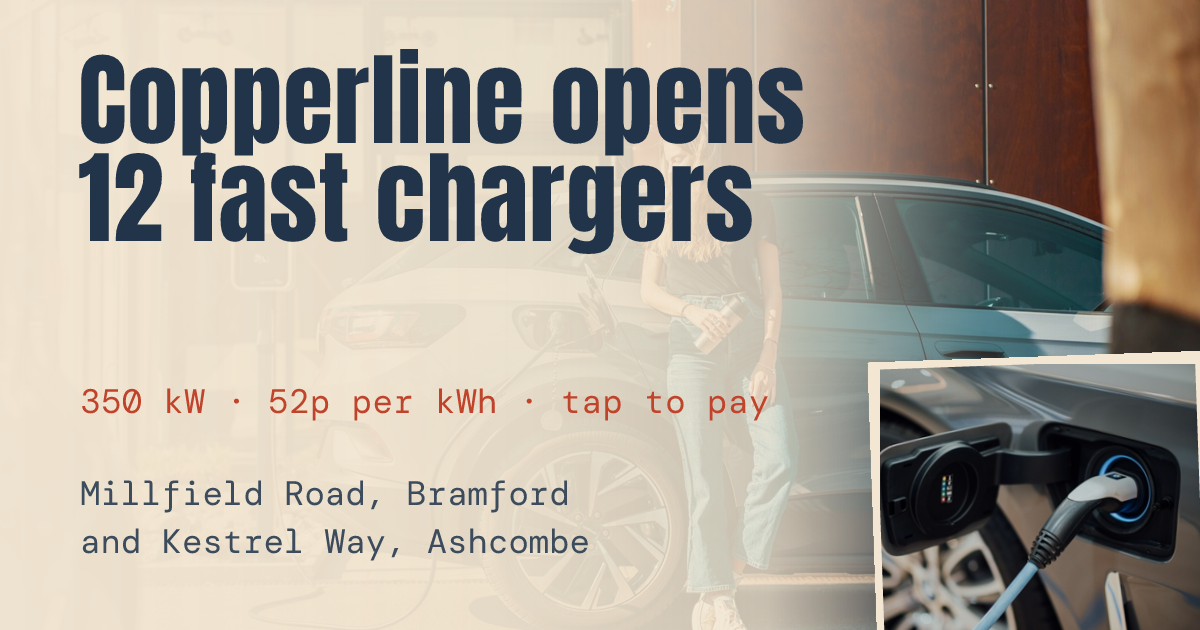 Copperline Charge Fast Charger Launch