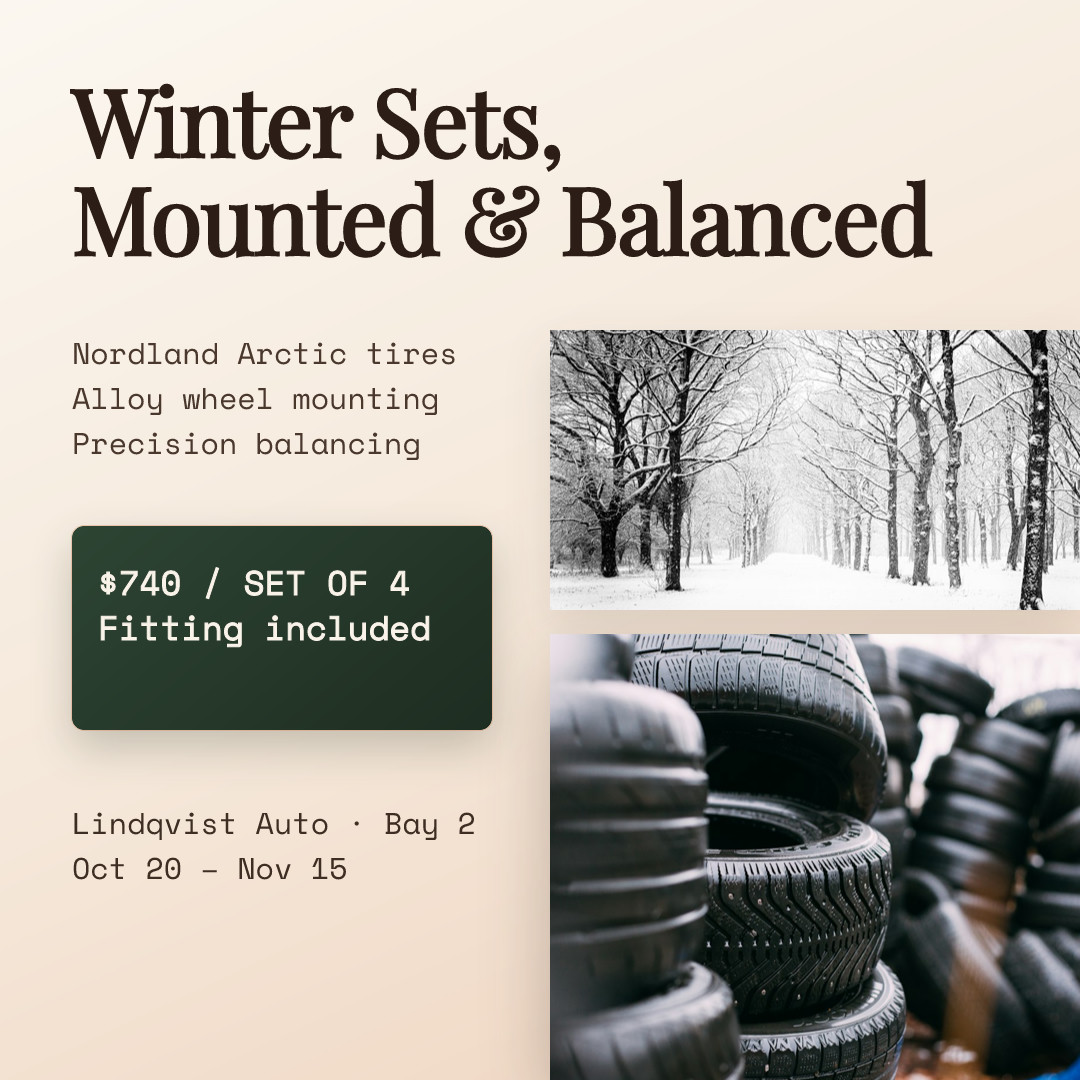 Lindqvist Winter Tire Fitting Package