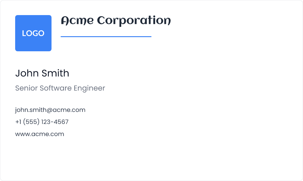 Modern Business Card
