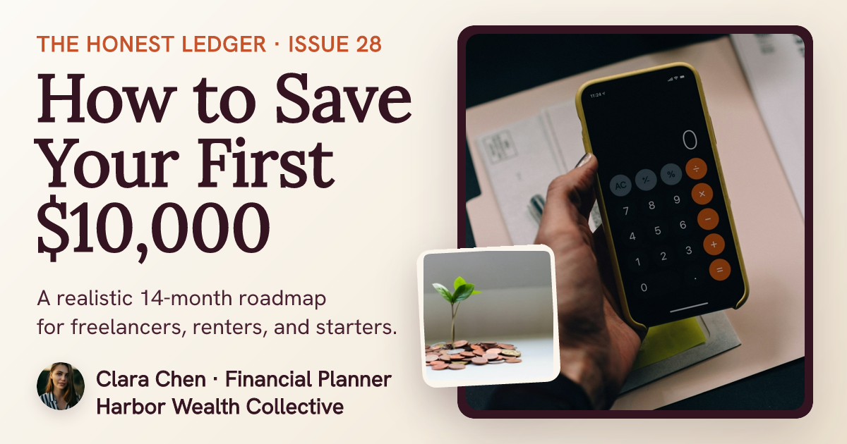 How to Save Your First $10,000 Editorial Blog Cover