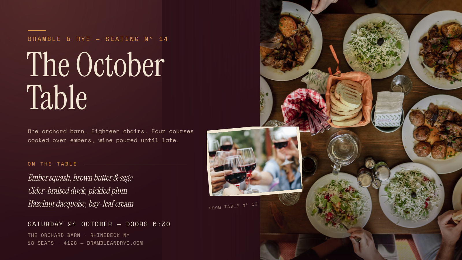 Bramble & Rye Supper Club
