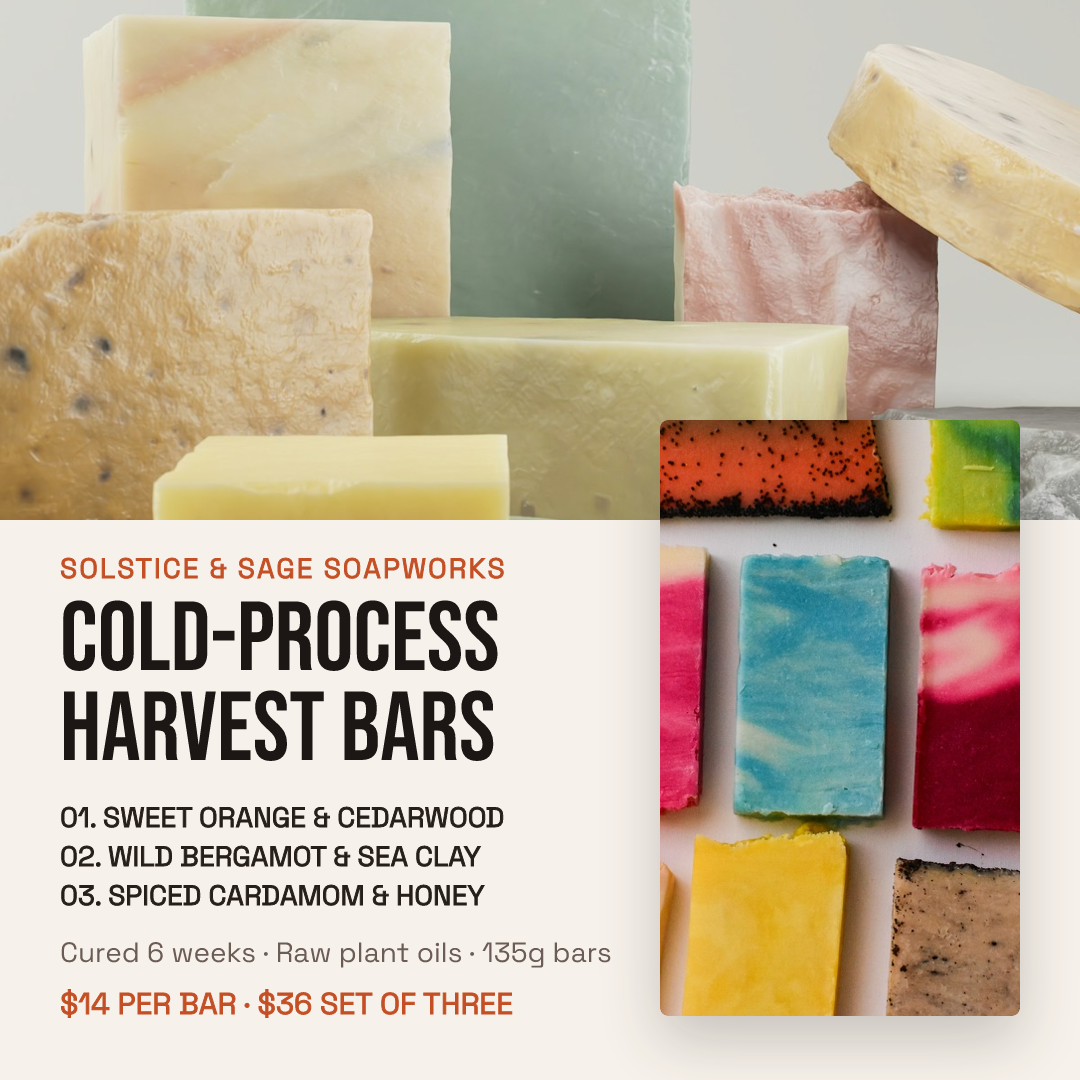 Solstice & Sage Artisan Soap Bar Collection