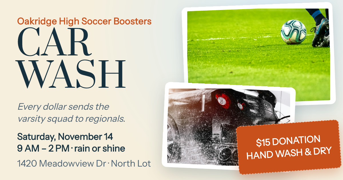 High School Soccer Car Wash Fundraiser