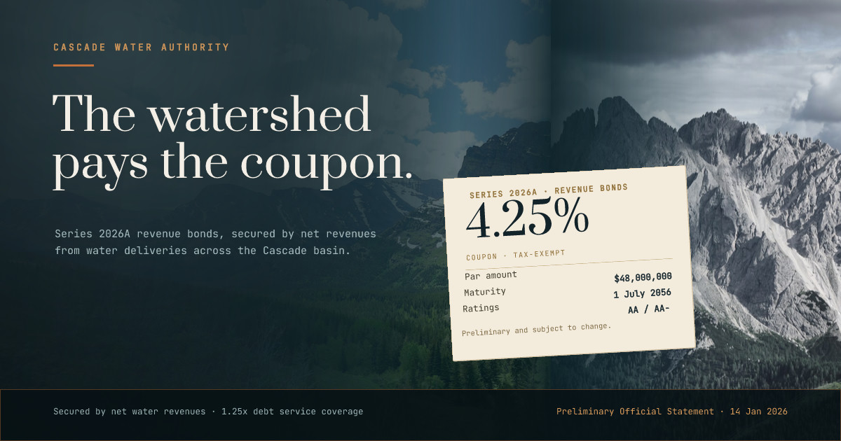 Cascade Water Authority Series 2026A