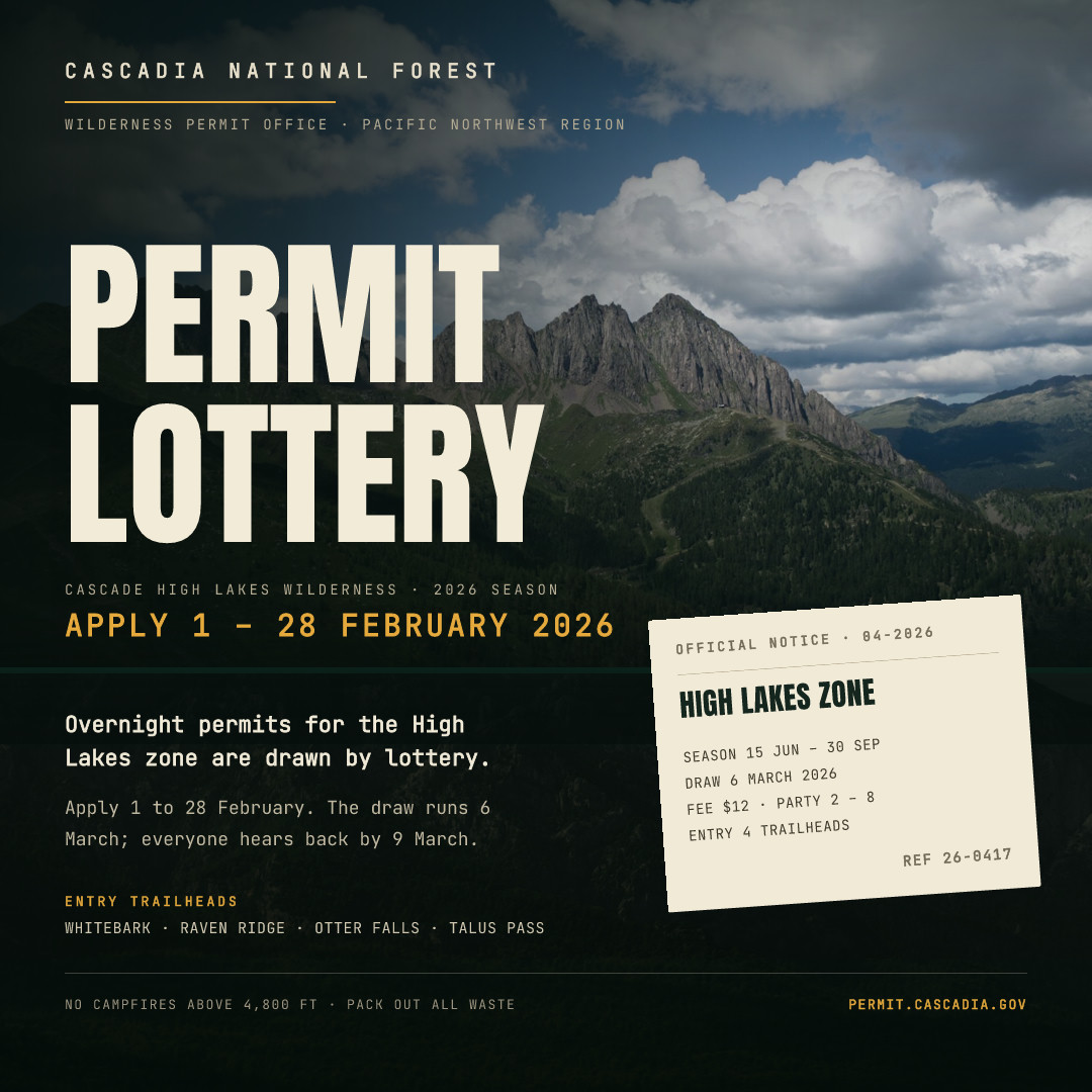 Wilderness Permit Lottery — Official Notice