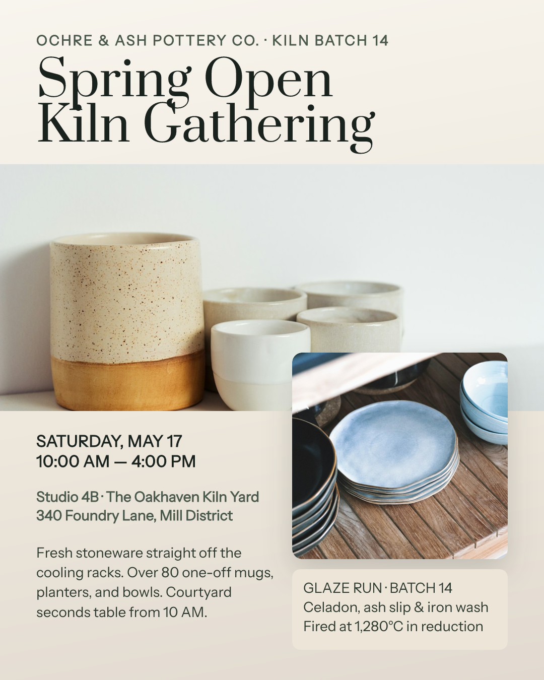 Ochre & Ash Studio Open Kiln Gathering