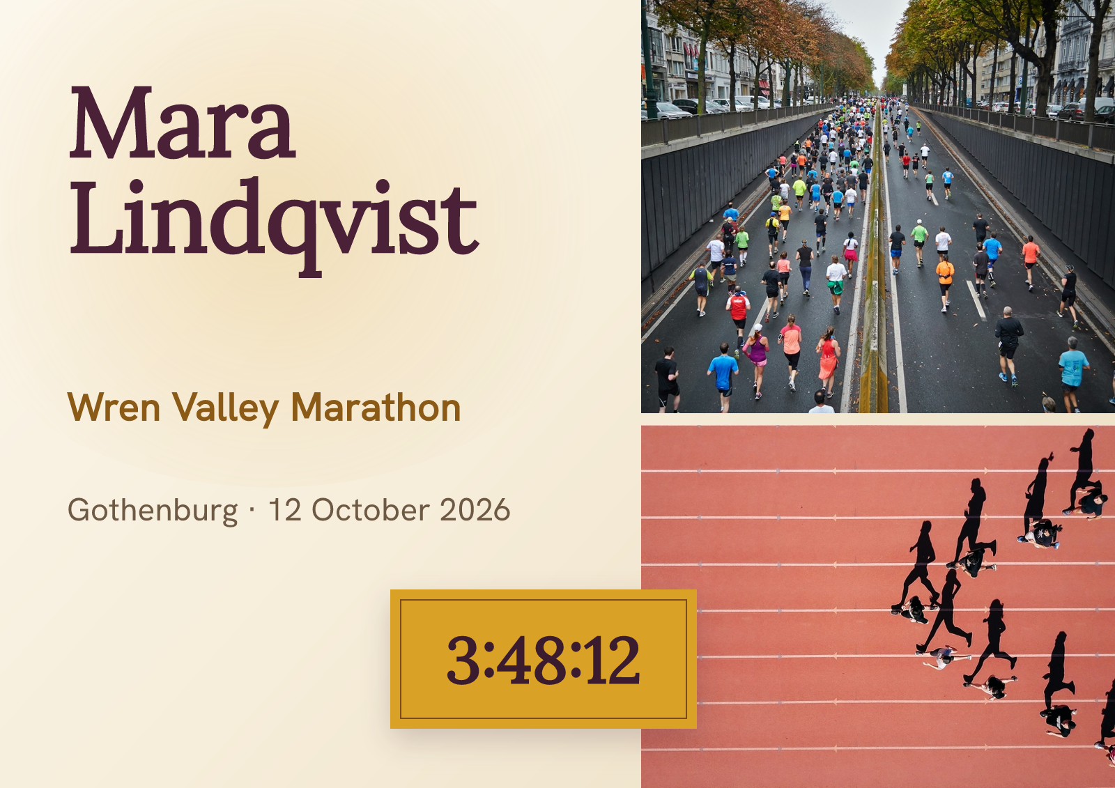Marathon Finisher Certificate