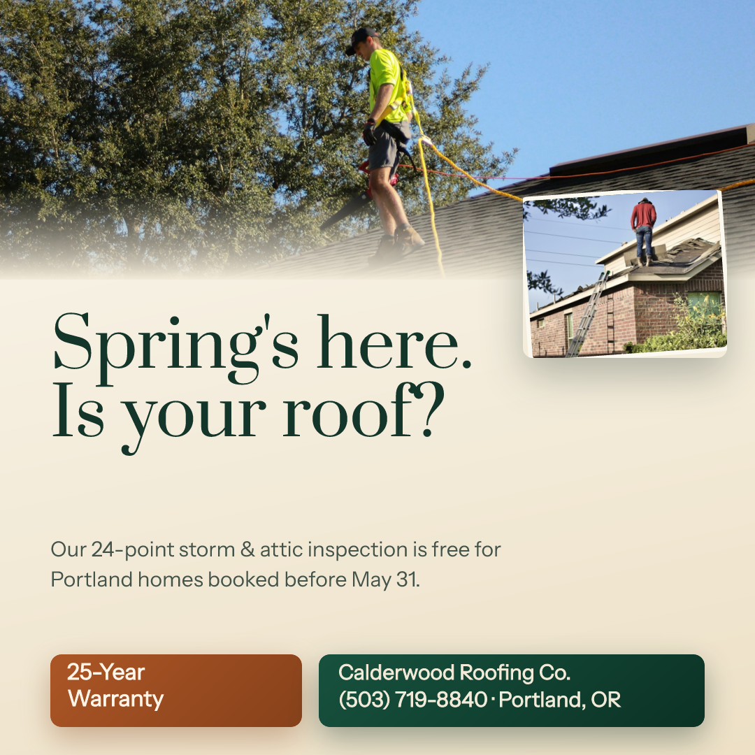 Calderwood Roofing — Spring Inspection Offer