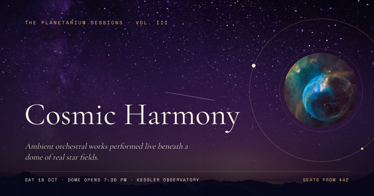 Cosmic Harmony Event Cover