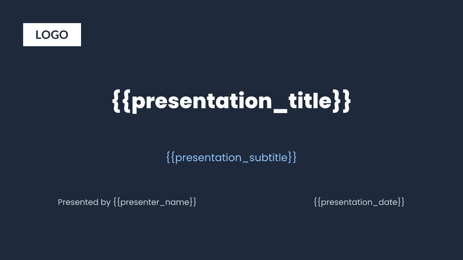 Presentation Cover