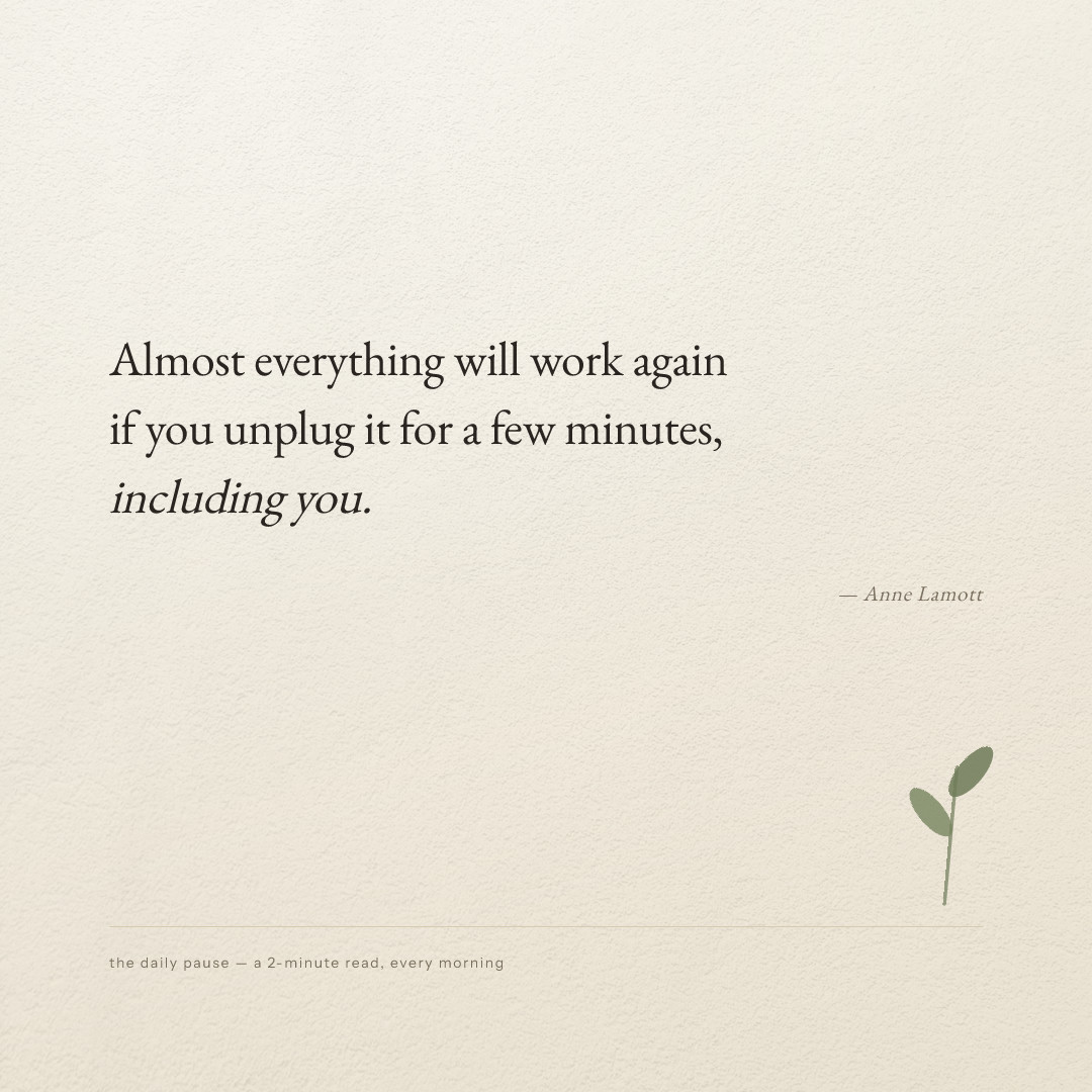 The Daily Pause Chapbook Quote Card