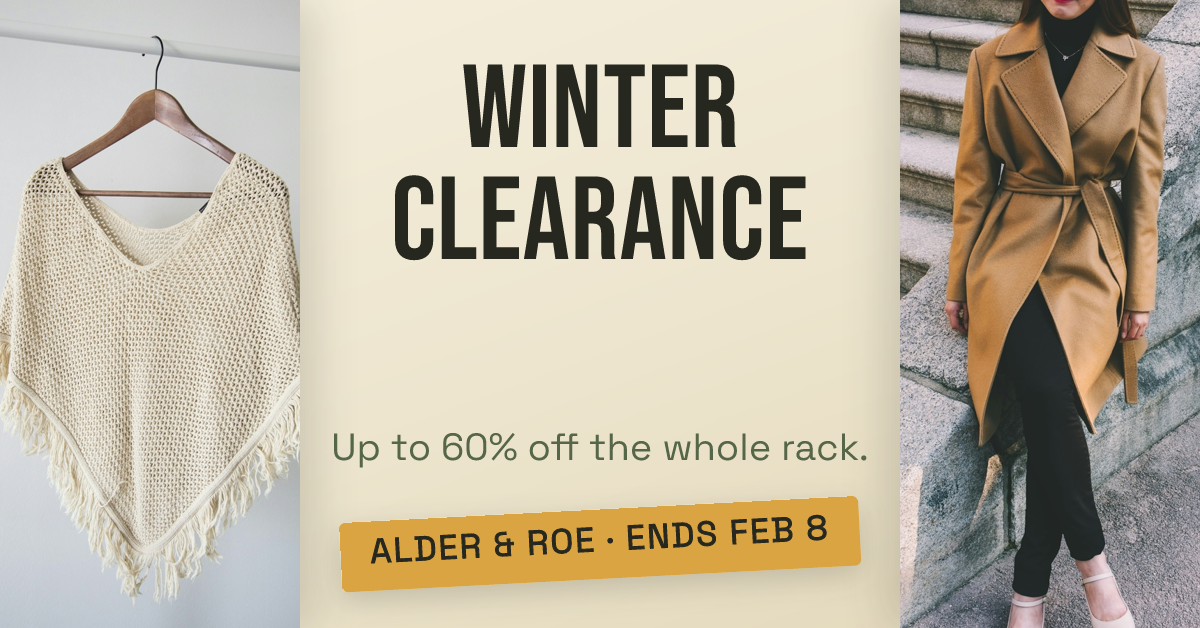 Winter Clearance Banner