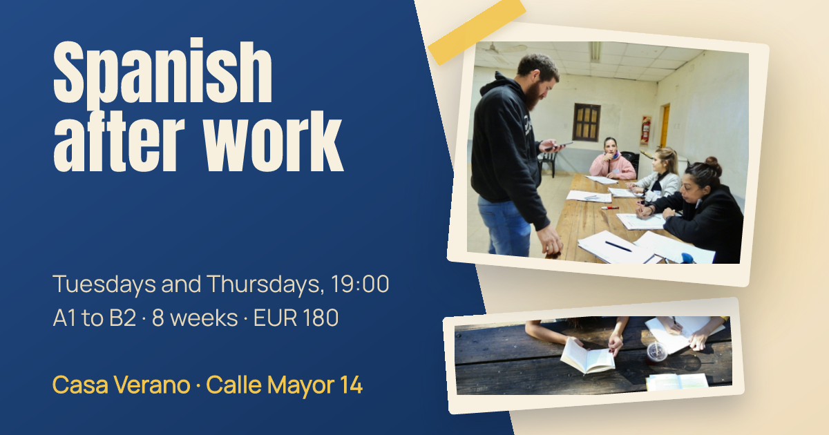 Spanish Evening Class Term Card
