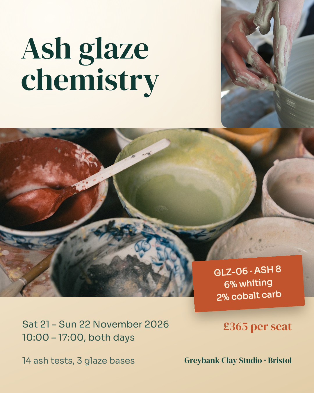 Glaze Chemistry Weekend Workshop