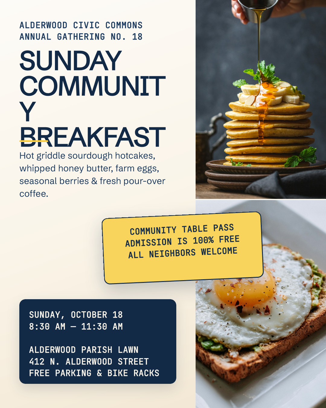 Alderwood Community Breakfast Poster