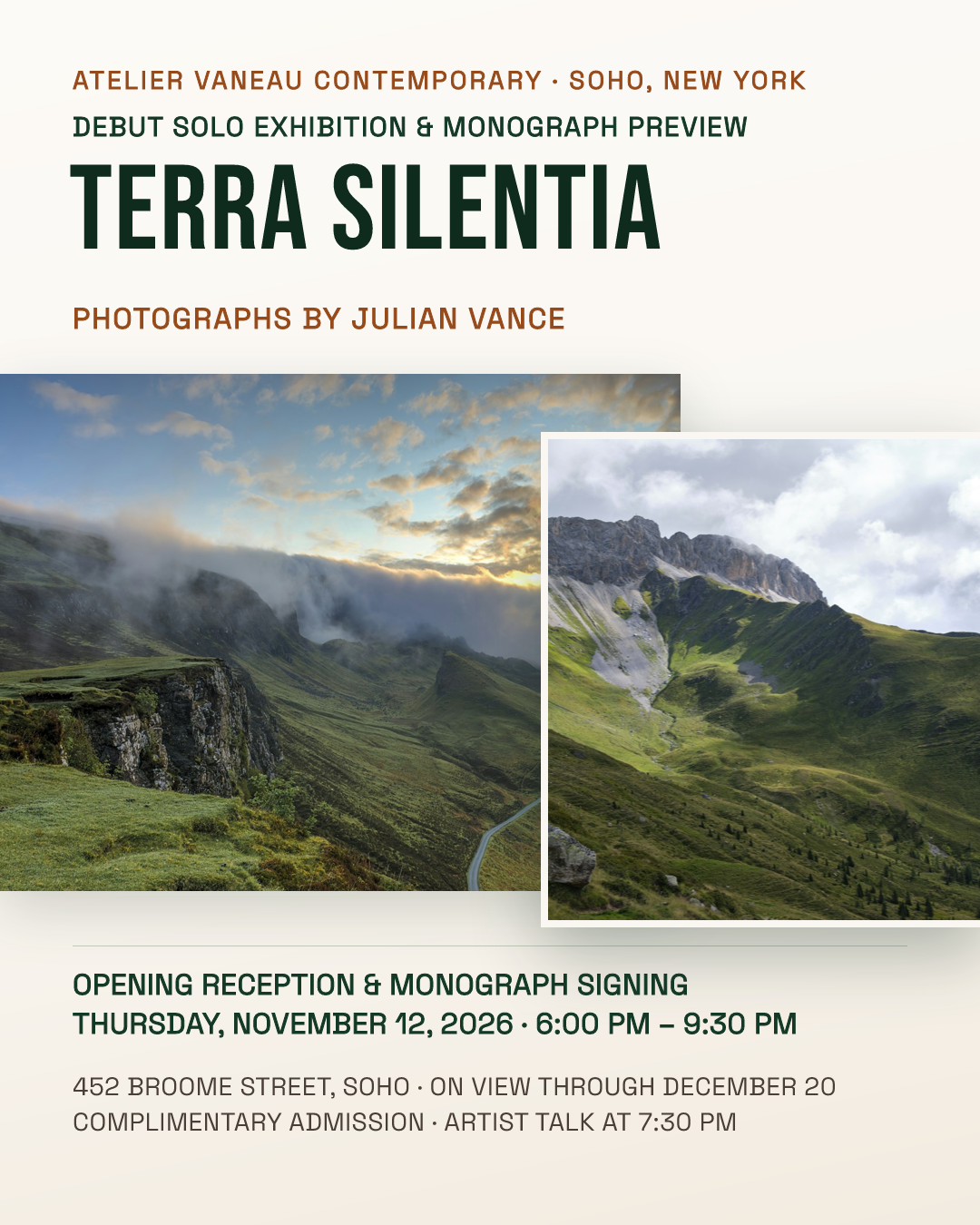 Terra Silentia — Solo Photography Exhibition Opening