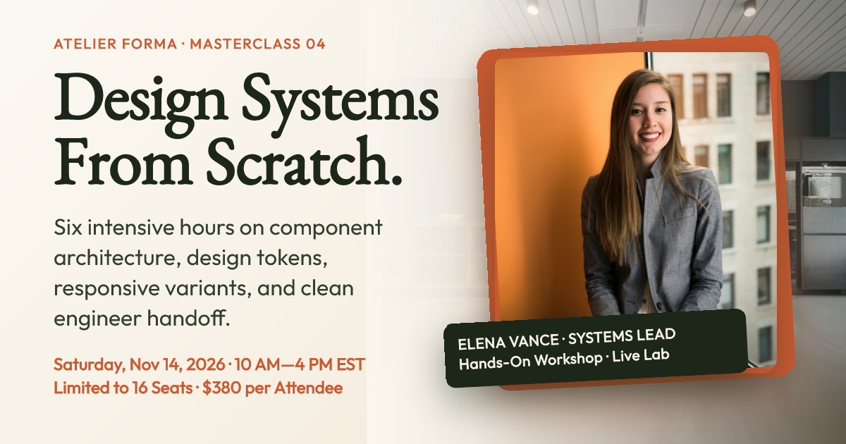 Atelier Forma Design Systems Workshop