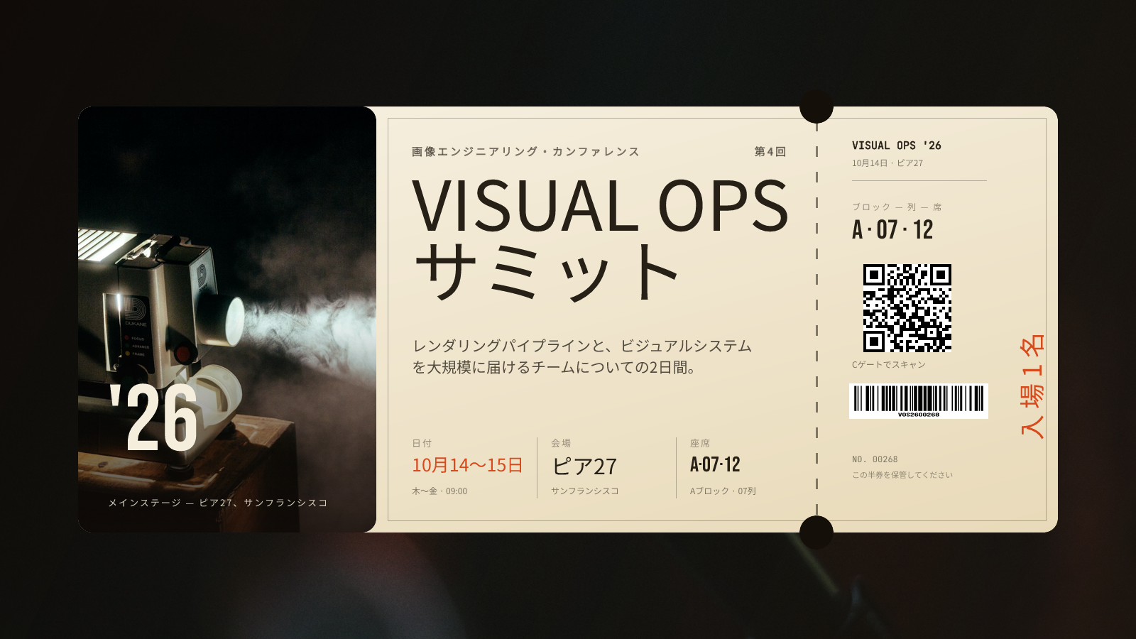 Visual Ops サミットのチケット