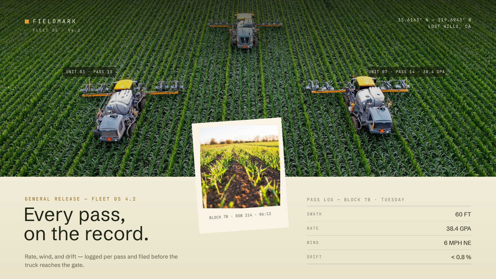Fieldmark Fleet OS Launch