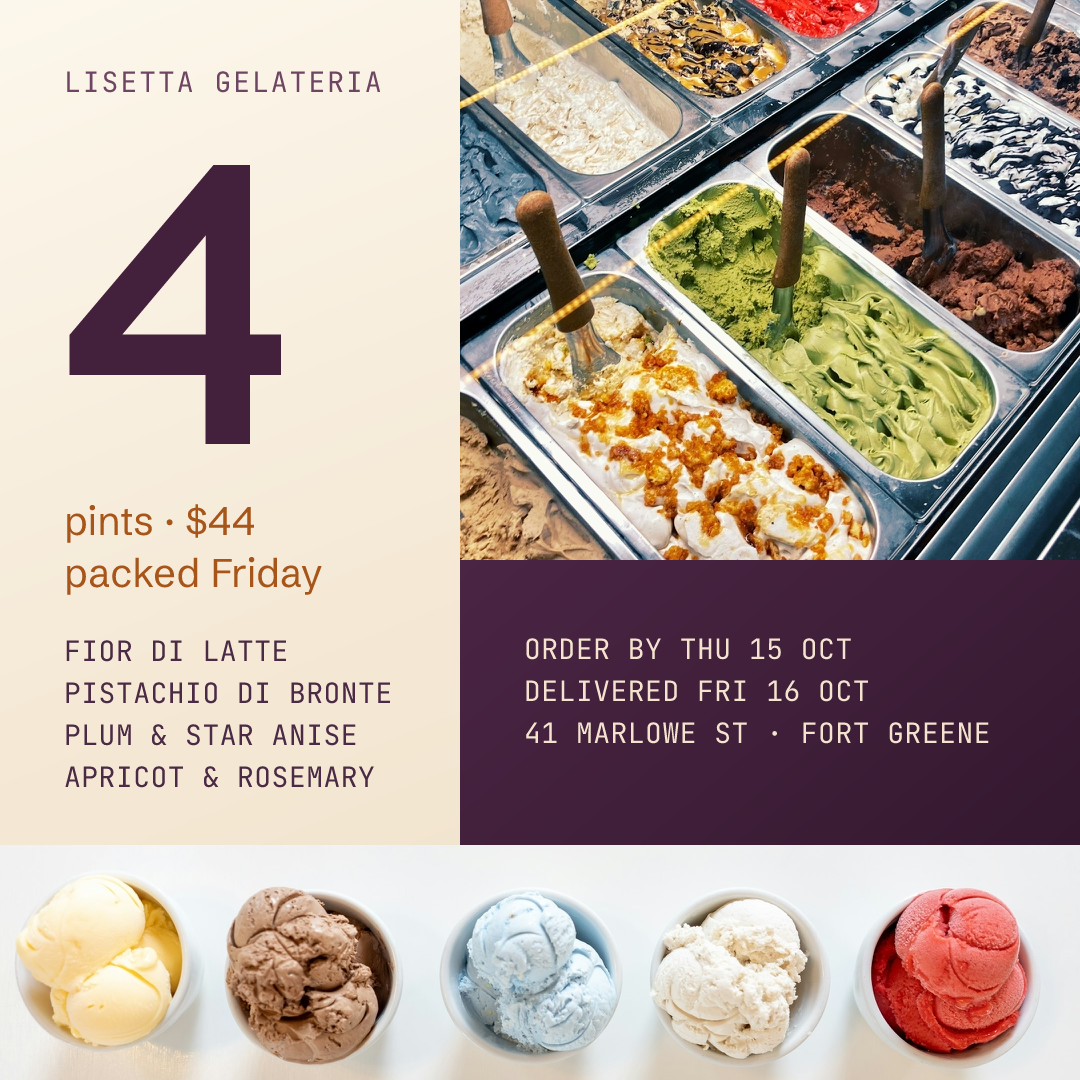Lisetta Gelateria Four Pint Friday Delivery