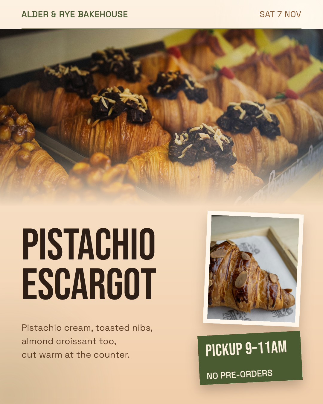 Weekend Pastry Drop Poster