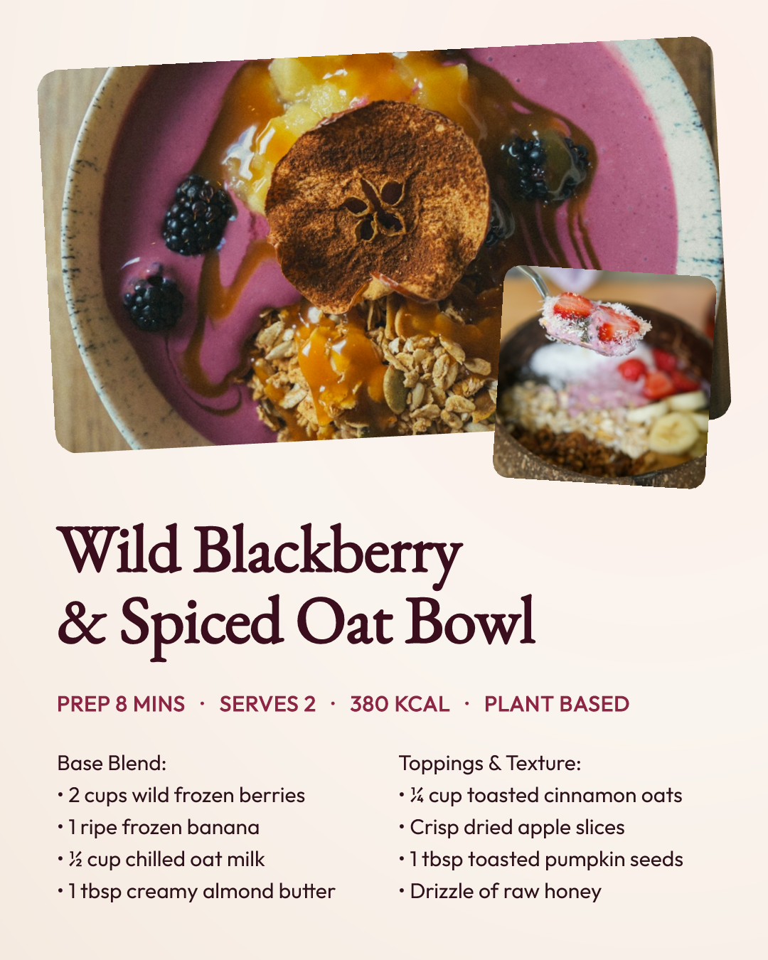 Wild Blackberry Smoothie Bowl Recipe