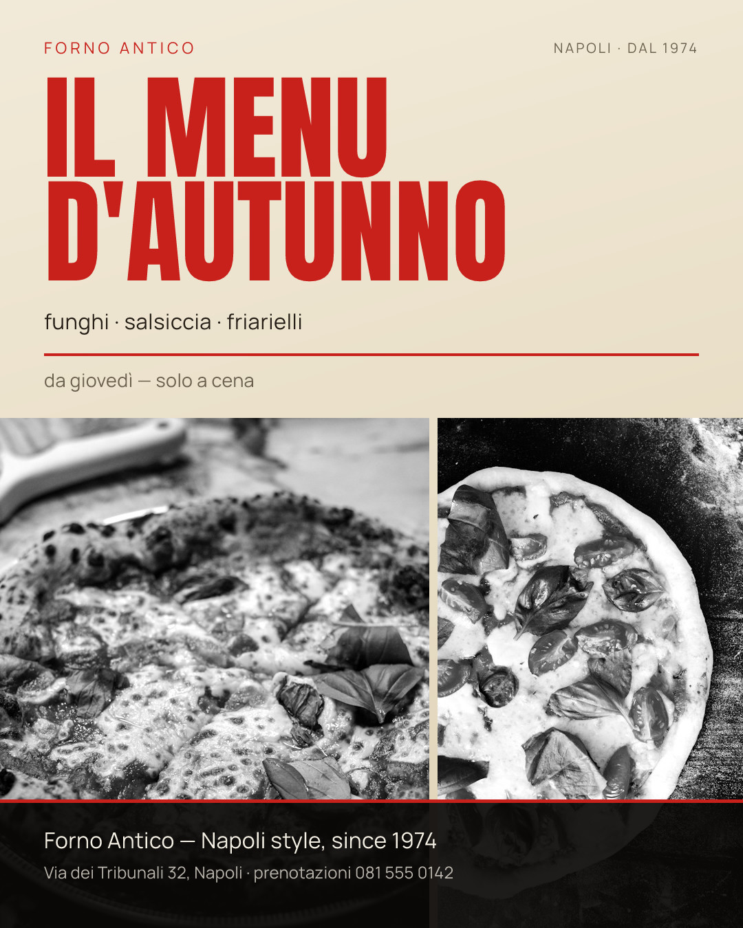 Forno Antico Autumn Menu Feature