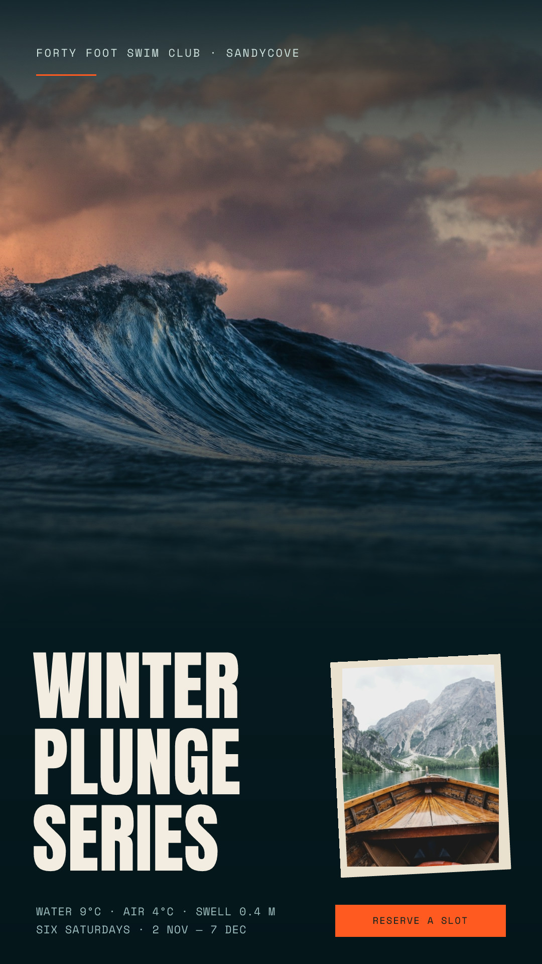 Winter Plunge Series — Cold Water Swim Club