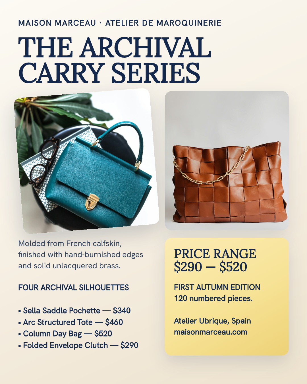 Maison Marceau Archival Leather Handbag Collection