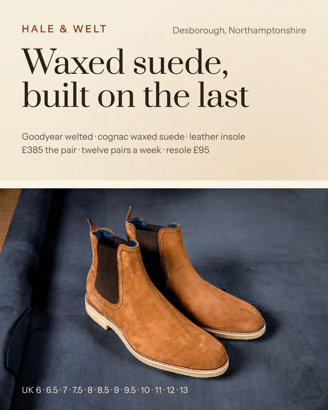 Waxed Suede Chelsea Boot Poster