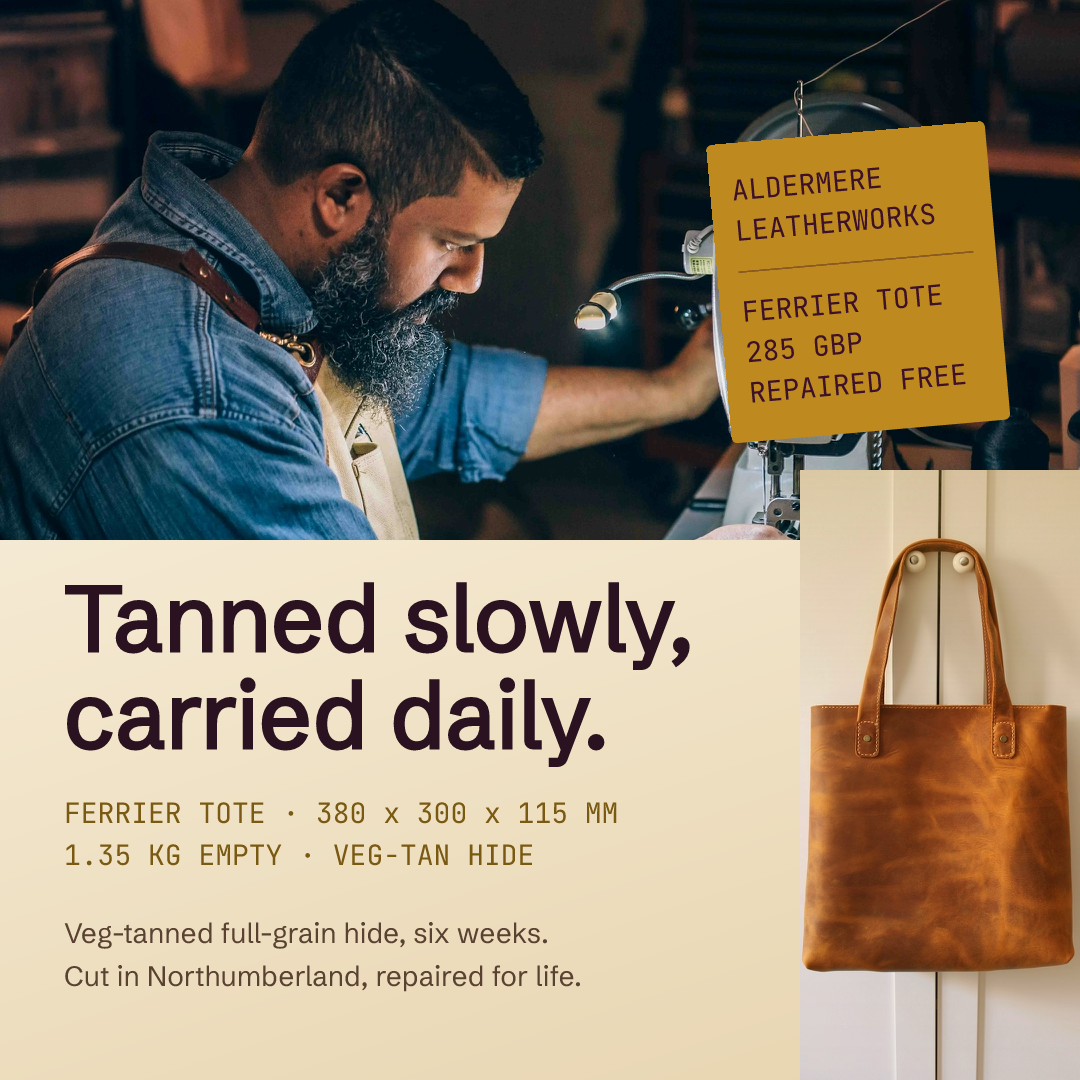 Veg-Tanned Leather Tote Product Card