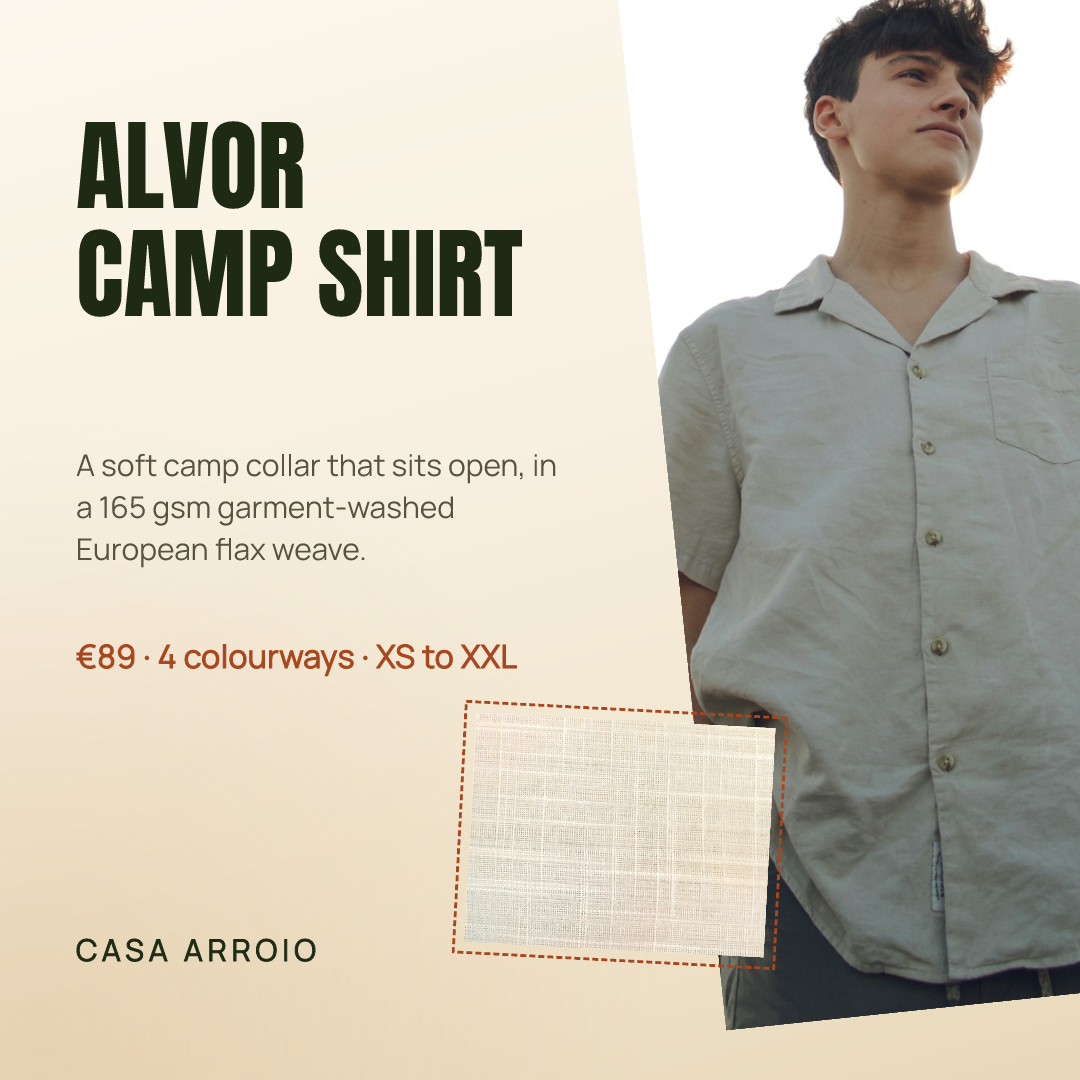 Linen Camp Shirt Product Poster