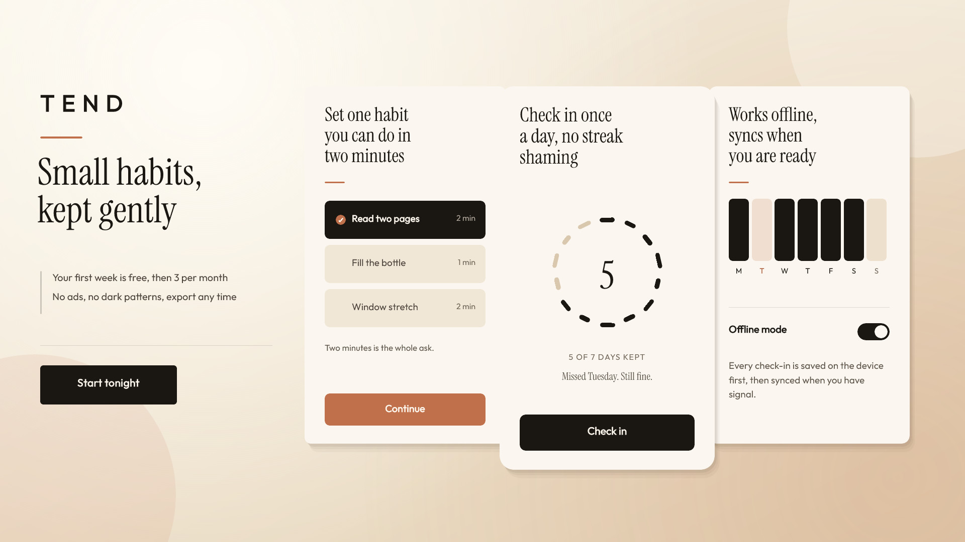 Habit App Onboarding Cards