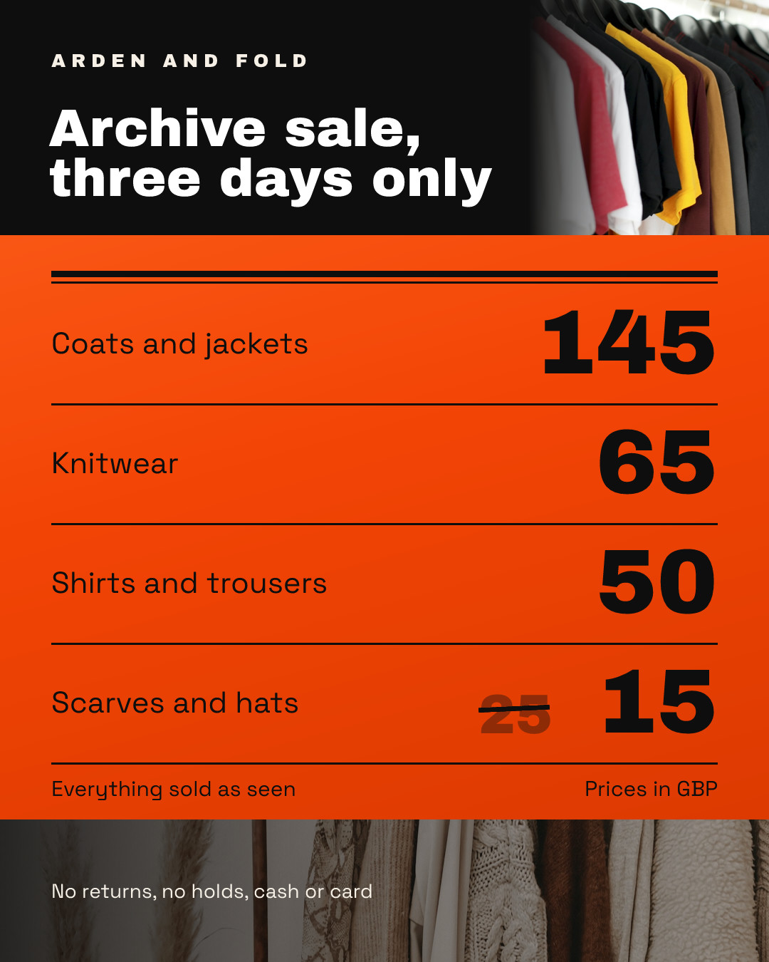 Sample Sale Price Sheet