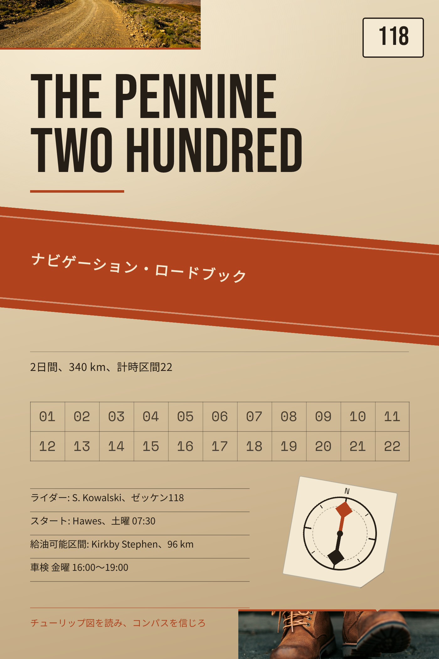 ラリーのロードブック表紙