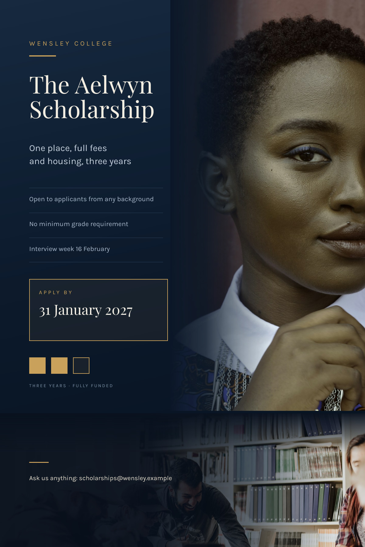 Scholarship Call Poster